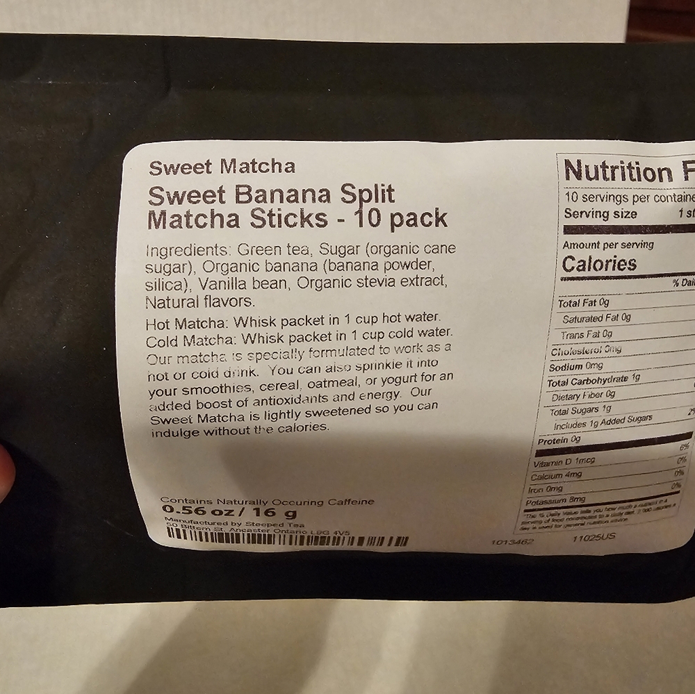 Sweet Matcha Banana Split Sticks - 10 Pack Sipology